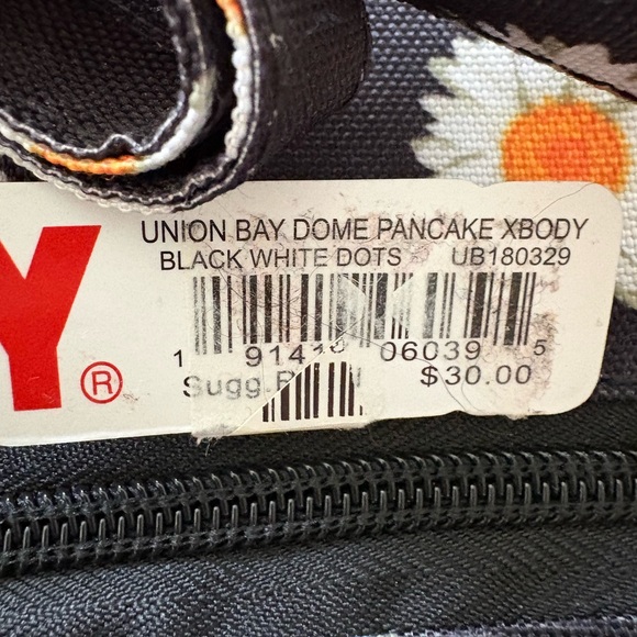 UNIONBAY Black Daisy Print Crossbody Bag - Picture 4 of 4